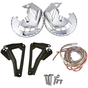 

Motorcycle Brake Rotor Covers LED Ring of Fire Moto Brake Cover Light Accessories for Honda GL1800 Goldwing 2001-2014