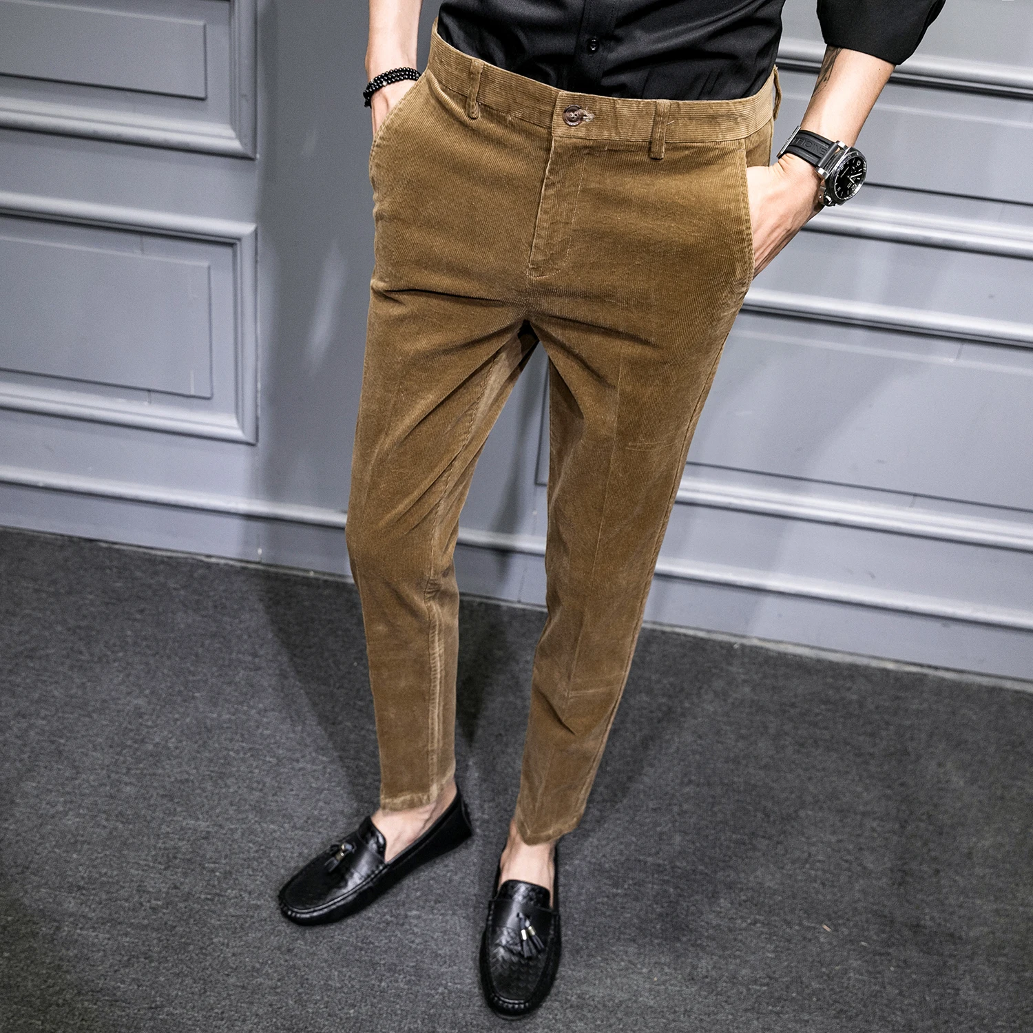 Corduroy Business Suit Pants 