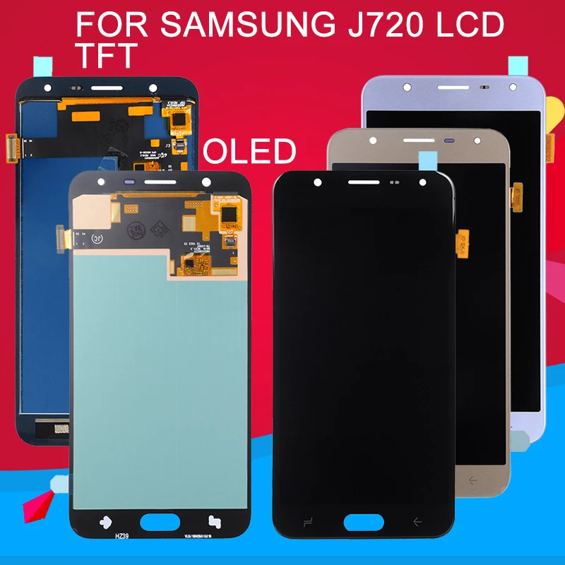

Dinamico OLED J720 Lcd For Samsung Galaxy J7 2018 Lcd J7 DUO Display With Touch Screen Digitizer Assembly Free Shipping