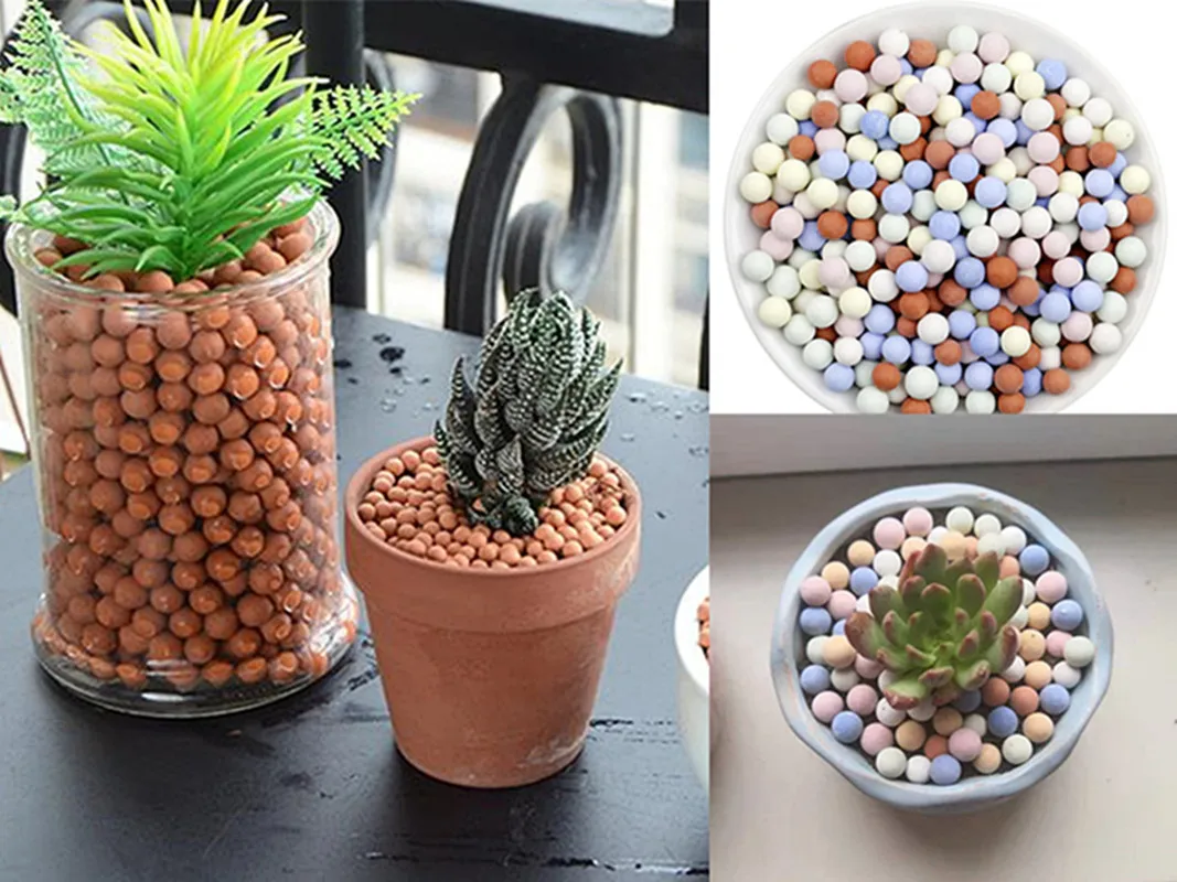 500gSolidCeramsiteExpandedClayPebblesGrowMediaOrchidsSucculent