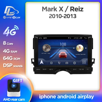 

prelingcar navigation system For Mark X/Reiz 2010 11 12 13 14 android 10.0 Car GPS multimedia Radio Navi player