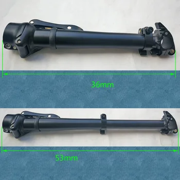 

Folding Bicycle Bike Handlebar Stem Adjustable Quick Release Front Risers Lightweight Aluminum Alloy Stem Tube