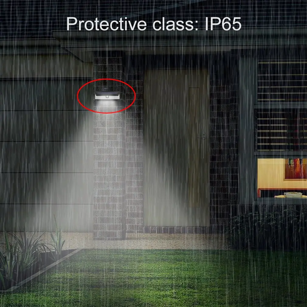 Bright LED Solar Powered PIR Motion Sensor Outdoor Garden Yard Stairs Security Wall Light IP65 Waterproof Lamp