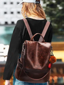 

2019 Korean-style Fashion-Style Single Shoulder Anti-Theft School Bag Women's Backpack Women's Backpack Women's