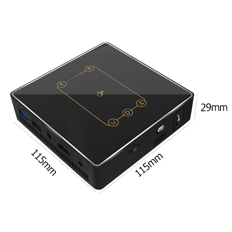 OPQ-C9Plus портативный проектор 2,4G/5G WiFi Proyector Android 7,1 2+ 16G 1080P BT4.0 светодиодный проектор портативный HD мультимедийный проектор для домашнего кинотеатра