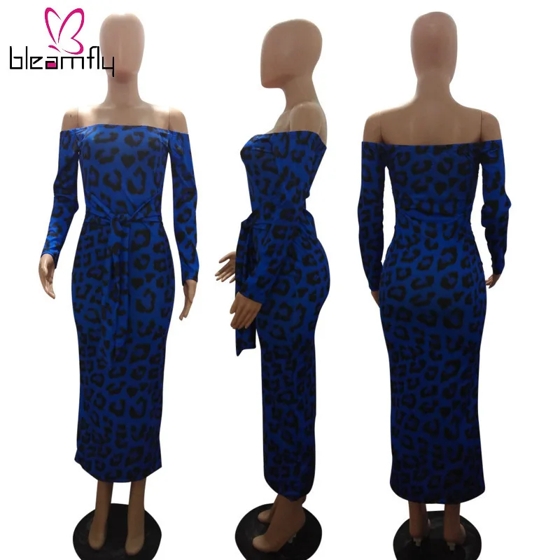 2019 осенне зимнее женское платье с длинным рукавом фонариком и вырезом лодочкой