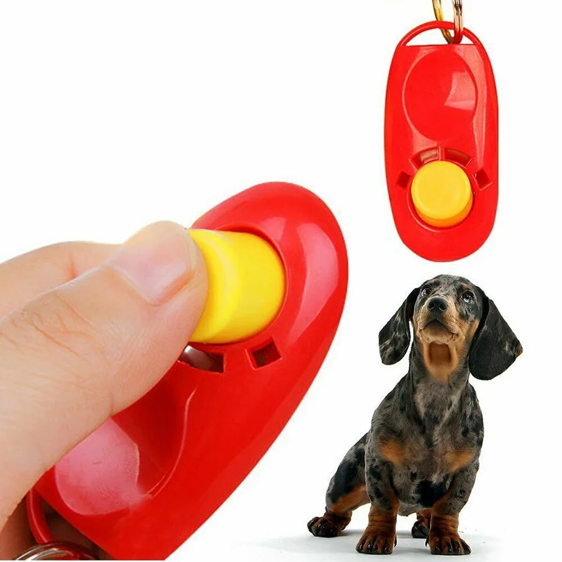 

YUXINUO Dog Clicker Toys Pet Tranining Clicker Obedience Dog Cat Training Trainer Radom Color with Bracelet