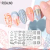 ROSALIND Nail Stamp Flower Leave DIY Stamping Template 38 styles Design Nail Plate Stencil Floral Printing Stainless Steel Tools 1