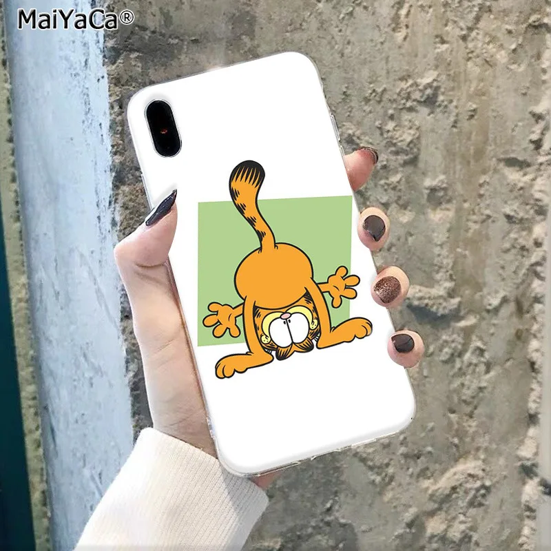 MaiYaCa adorable animal Garfield DIY Luxury phone Case for Apple iphone 11 pro 8 7 66S Plus X XS MAX 5S SE XR Mobile Cover - Цвет: A7