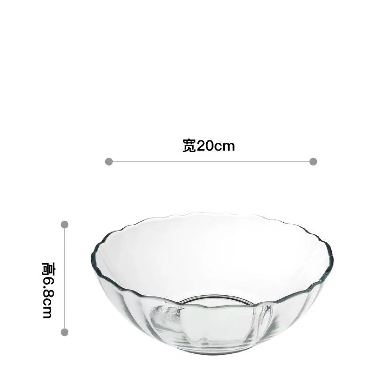 Luxury Glass Bowl Fruit Salad Bowl Ice Cream Bowl Plate European Simple  Large Dessert Bowl Rice Bowl Fruit Plate Hot Selling - AliExpress