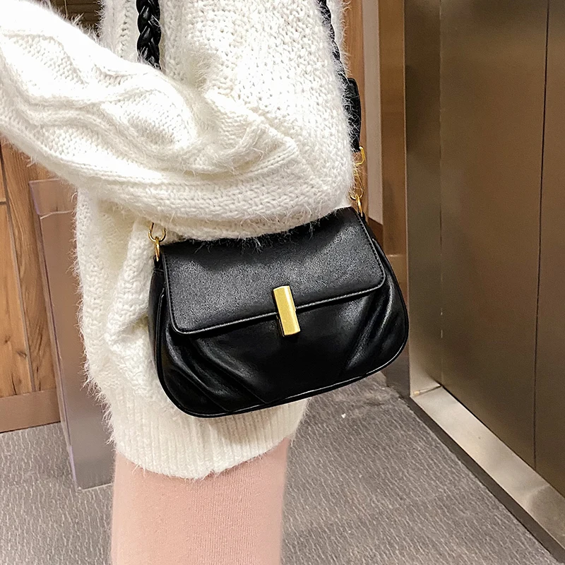

VeryMe New Leather Women's Shoulder Bags Vintage Ladies Bag 2020 Designer Female Messenger Bags Small Square Handbags For Women