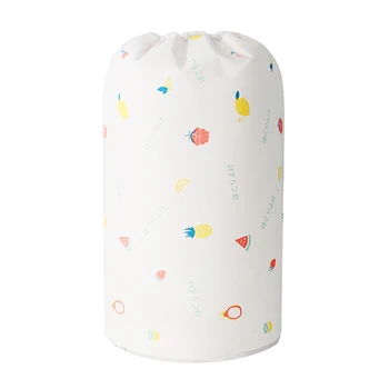 

Portable Large Cylindrical Clothing Quilt Storage Bag Circular Printing Household PEVA Waterproof Moisture-proof Finishing Bag