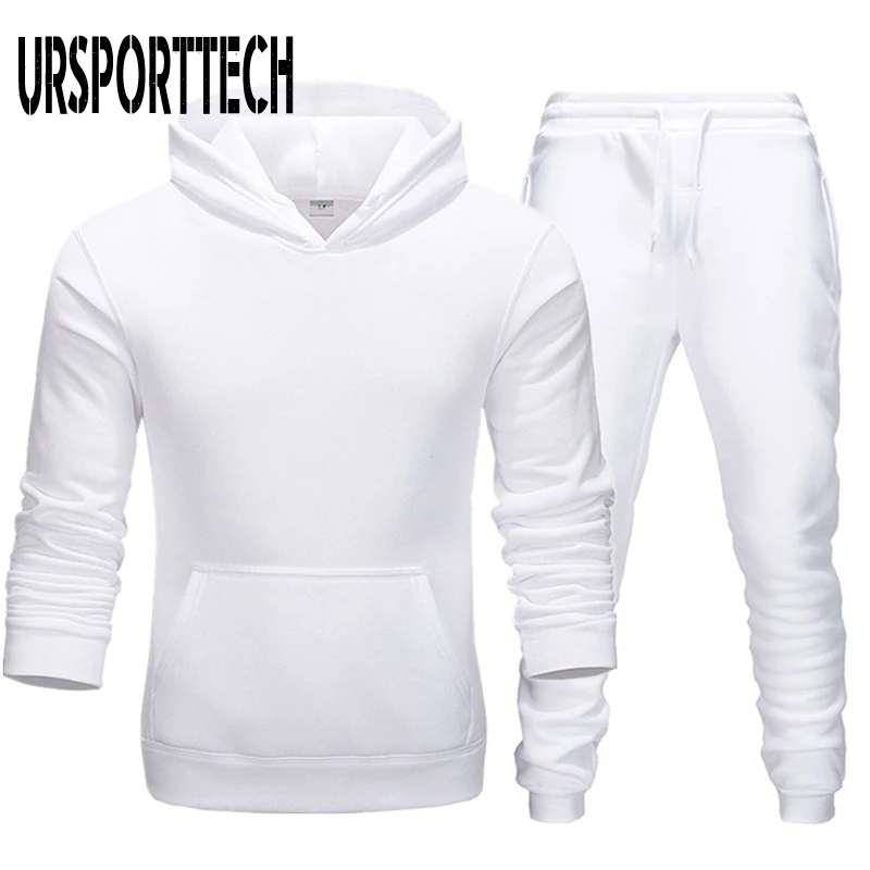

2 Pieces Sets Tracksuit Men Hooded Sweatshirt+Pants Pullover Hoodie Sportwear Suit Ropa Hombre Casual Men Clothes Plus Size 3XL