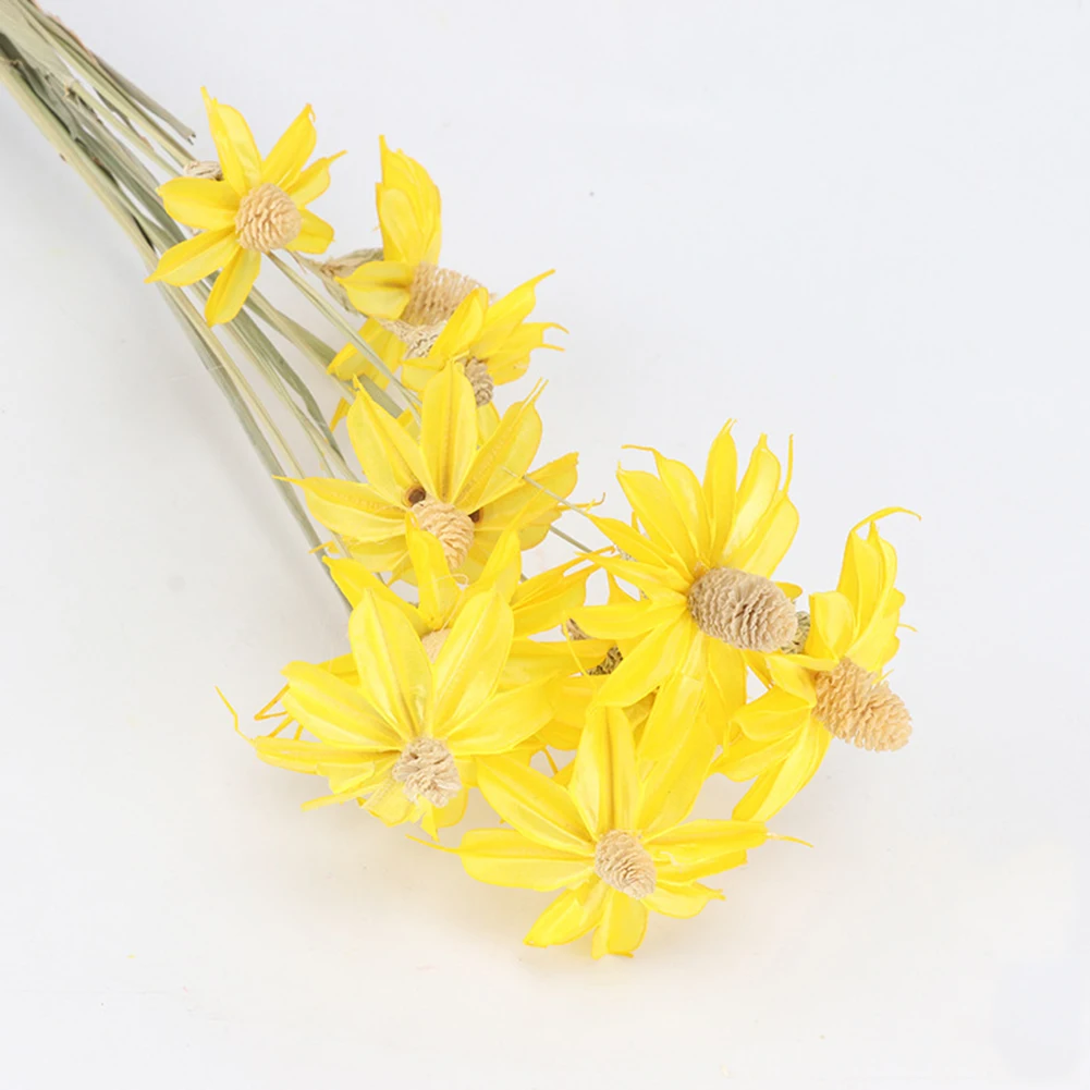12 шт./партия натуральный цветок фиолетовый пучок консервированный цветок DIY цветок свадебное украшение - Цвет: Yellow