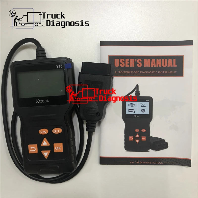 Xtruck Y10 считыватель кодов OBD2 автомобильный диагностический сканер OBD 2 считыватель кодов двигателя Creader Автомобильный Универсальный диагностический сканер инструмент