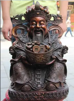 

Chinese Folk myth Legend Copper Bronze twelve Chinese Zodiac Buddha God Statue