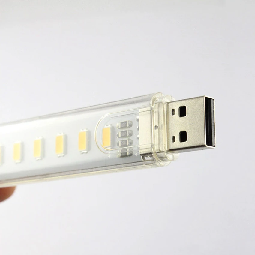 Новый Полезный Мобильный USB светодиодный светильник 8 s для компьютера ночной