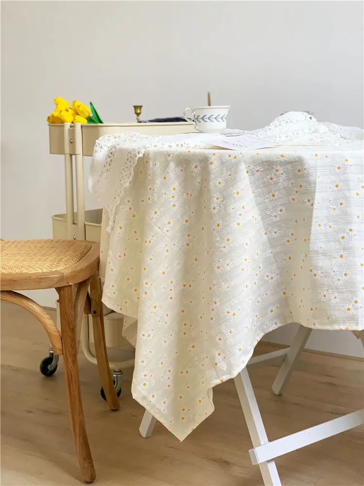Table Cloth Kitchen Table Rectangular Tablecloth White Pattern Outing Picnic Tazer For Home And Kitchen Outdoor Picnic Lawn Mat
