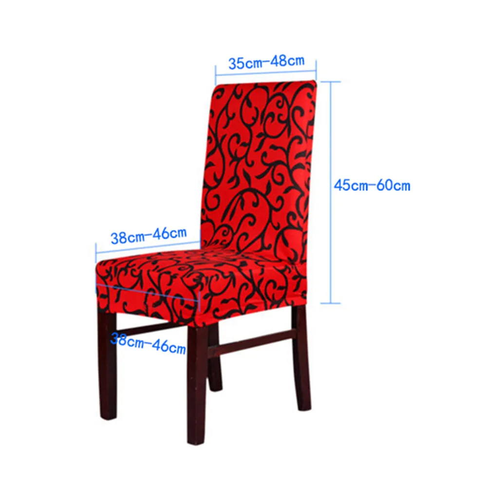 2Pcs/Lot Dining Chair Cover Spandex Stretch Chair Cover Elastic Slipcover for Banquet Restaurant Seat Slipcover Housse de Chaise