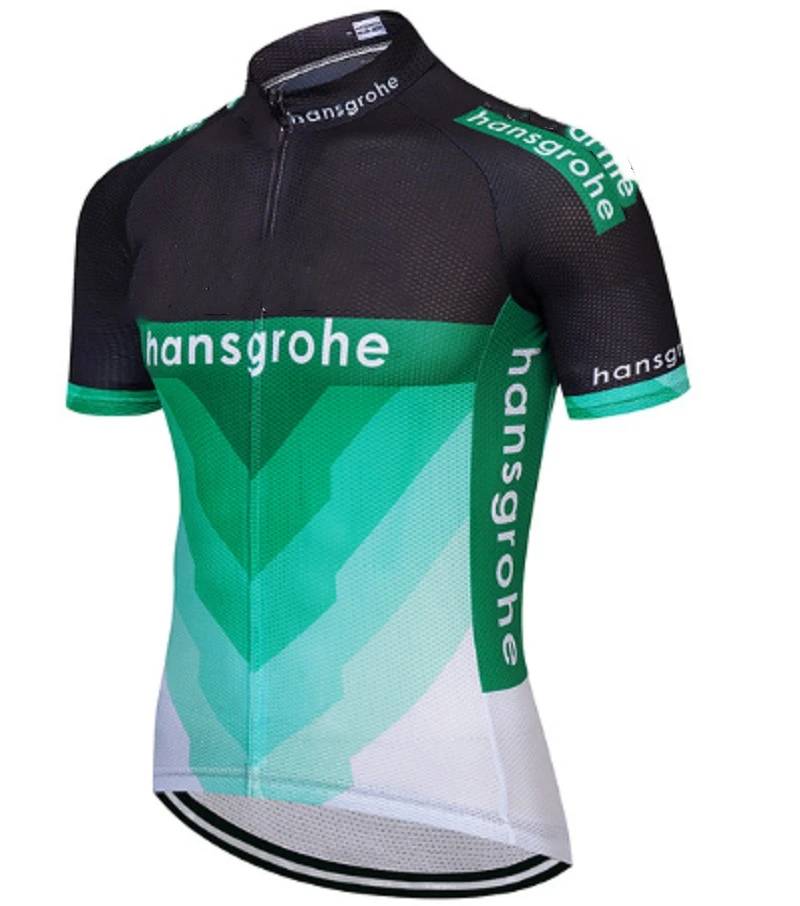 8 Hansgrohe лето для мужчин Pro Велоспорт Джерси короткий рукав набор Майо нагрудник шорты велосипедная Одежда дышащая рубашка костюм - Цвет: 8