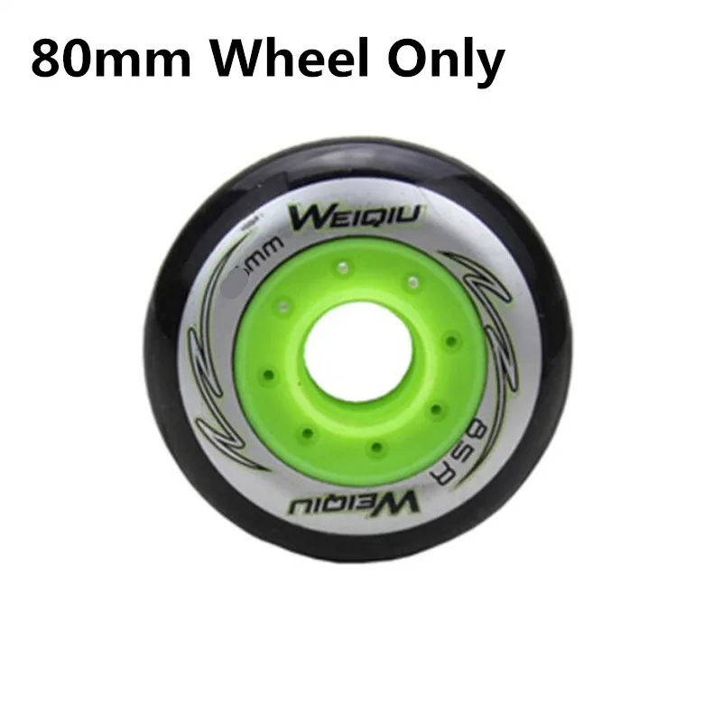 black 80mm Only Супер стоят! Роликовые коньки 85A 24 мм толщина 72 мм 76 мм 80 мм белый нефрит черный ПУ шины abec7 распорная втулка подшипника ролик 8 штук - Цвет: black 80mm Only