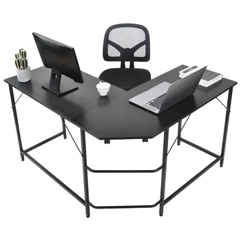 

Workstation Wooden Writing Desk Home Computer Desk Multipurpose L Shaped Desk Table With Storage Shelf Gaming Desk Corner Table