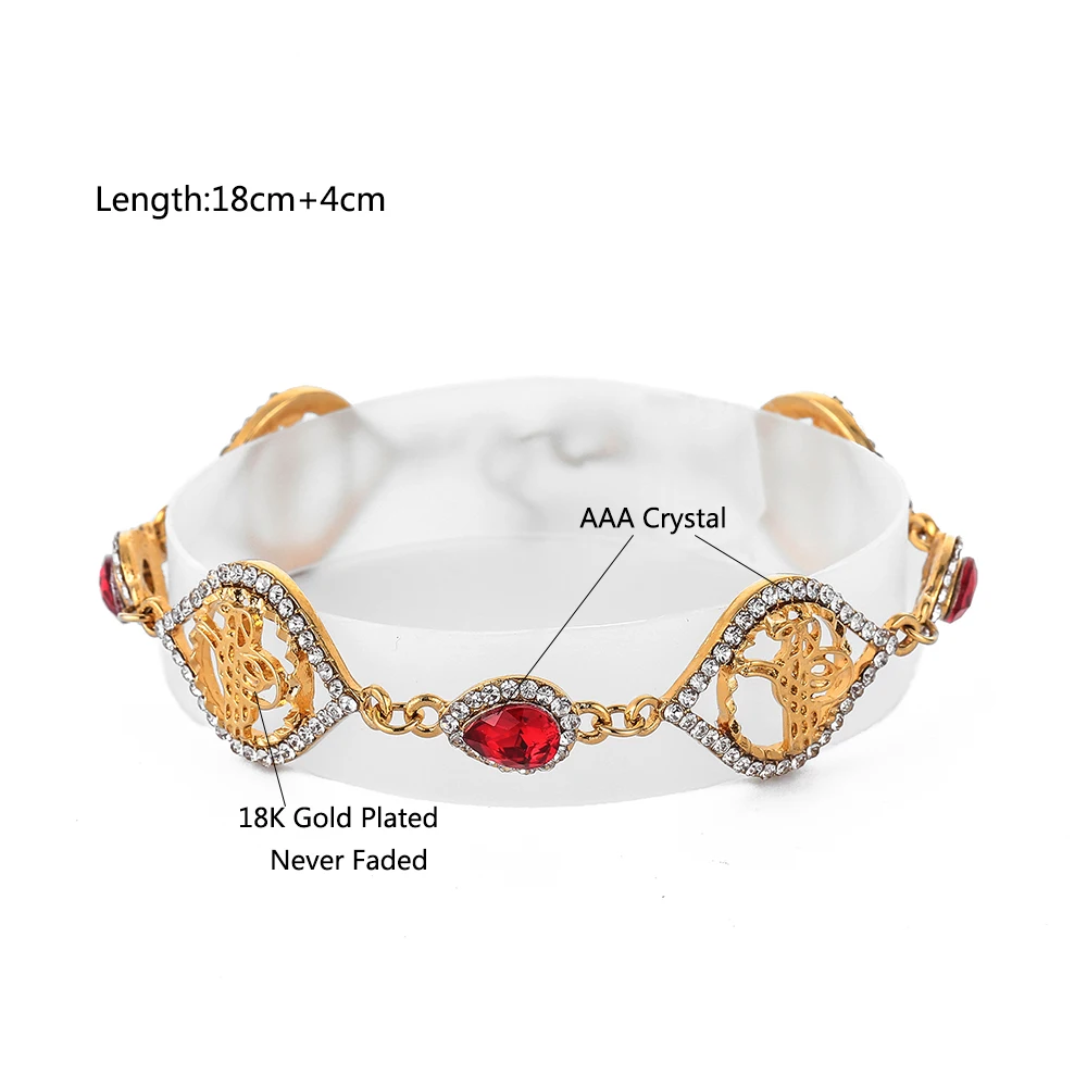 Дубай Африканский женский подарок Красный Кристалл Ближний Восток ювелирные