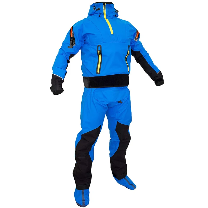 Крепкий сухой костюм с капюшоном безопасный Drysuit для белой воды расширяющийся гребля на байдарках рыбалки
