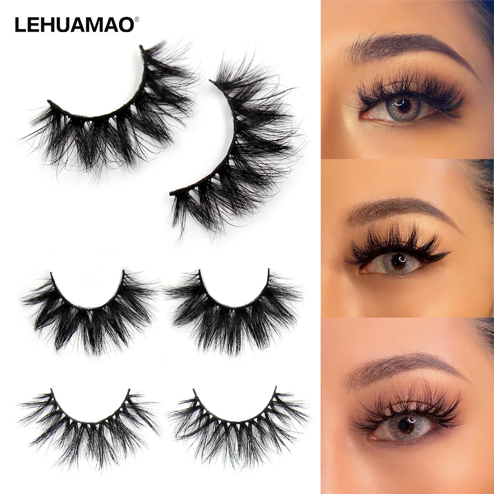

LEHUAMAO Lashes 5D Mink Lashes Dramatic Makeup Eyelashes Fluffy False Eyelashes Volume Cruelty Free Lash Eyelash Extension