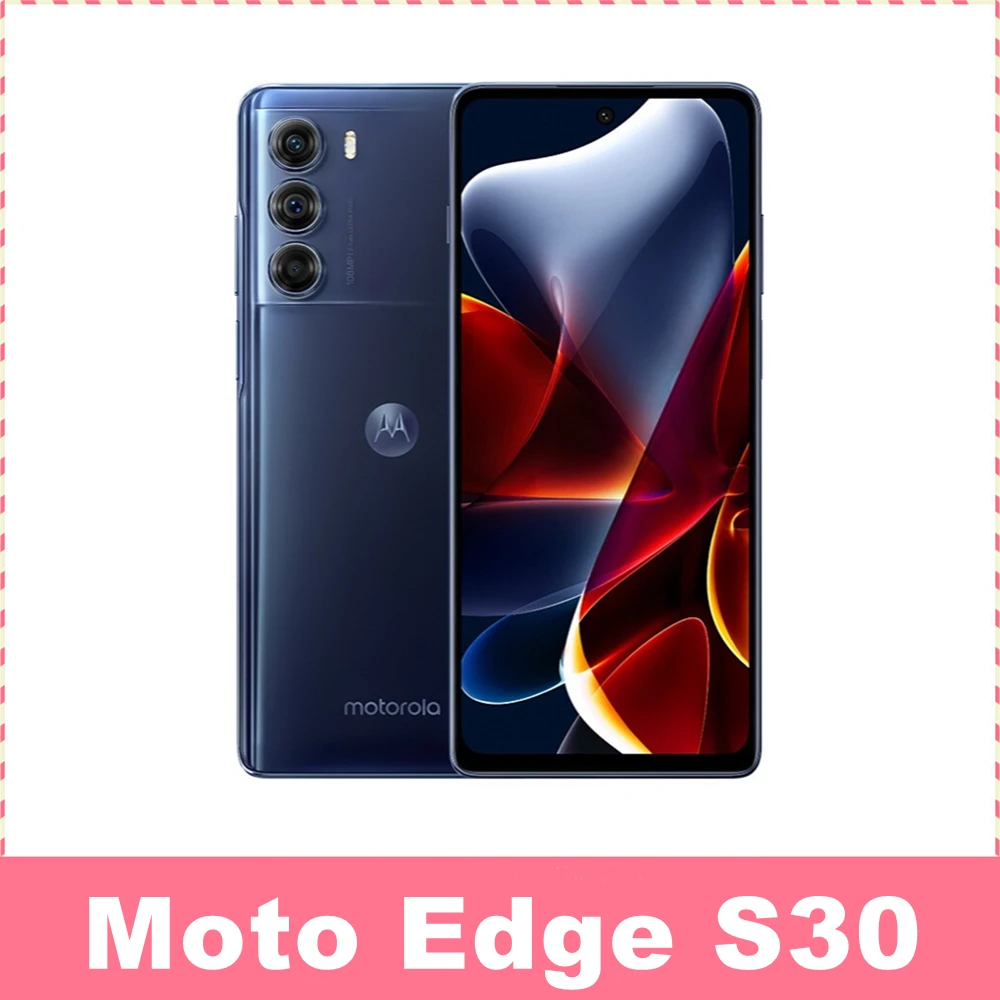 Global ROM Option Motorola Moto Edge S30 Snapdragon 888Plus G200 6.8 Inch  144 Hz 108MP Main Camera 5000mAh Android phone