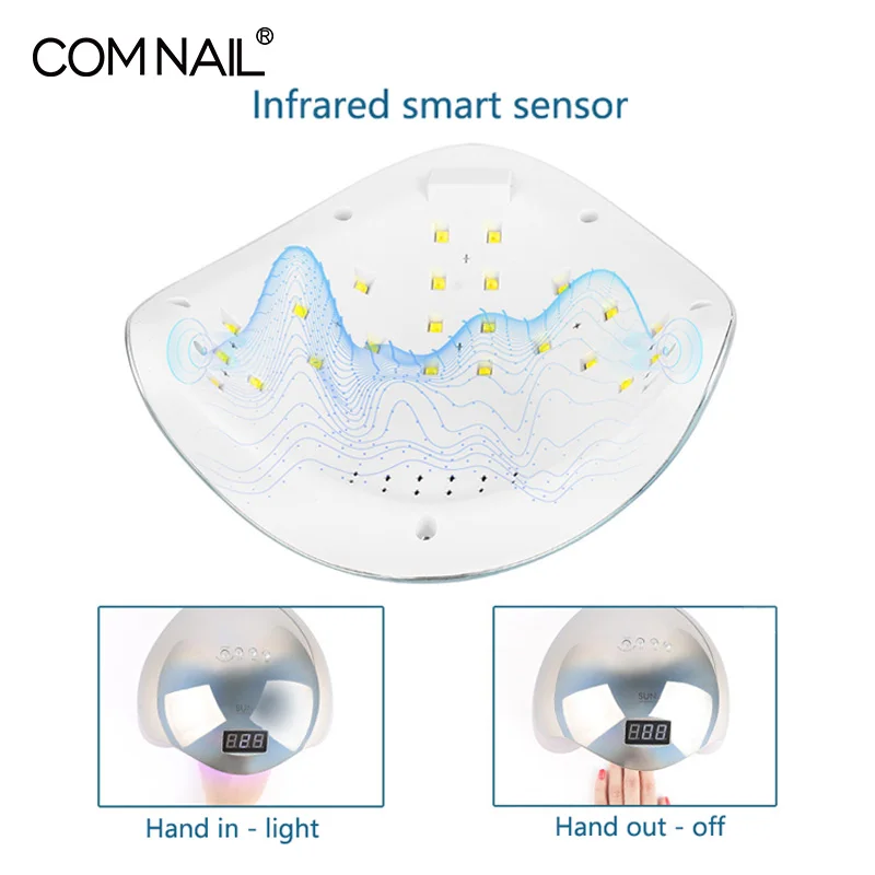 Новинка 48 Вт SUN5 лампа для ногтей УФ светодиодный Сушилка для ногтей автоматический датчик ЖК-дисплей времени для отверждения гель-лака инструмент для дизайна ногтей