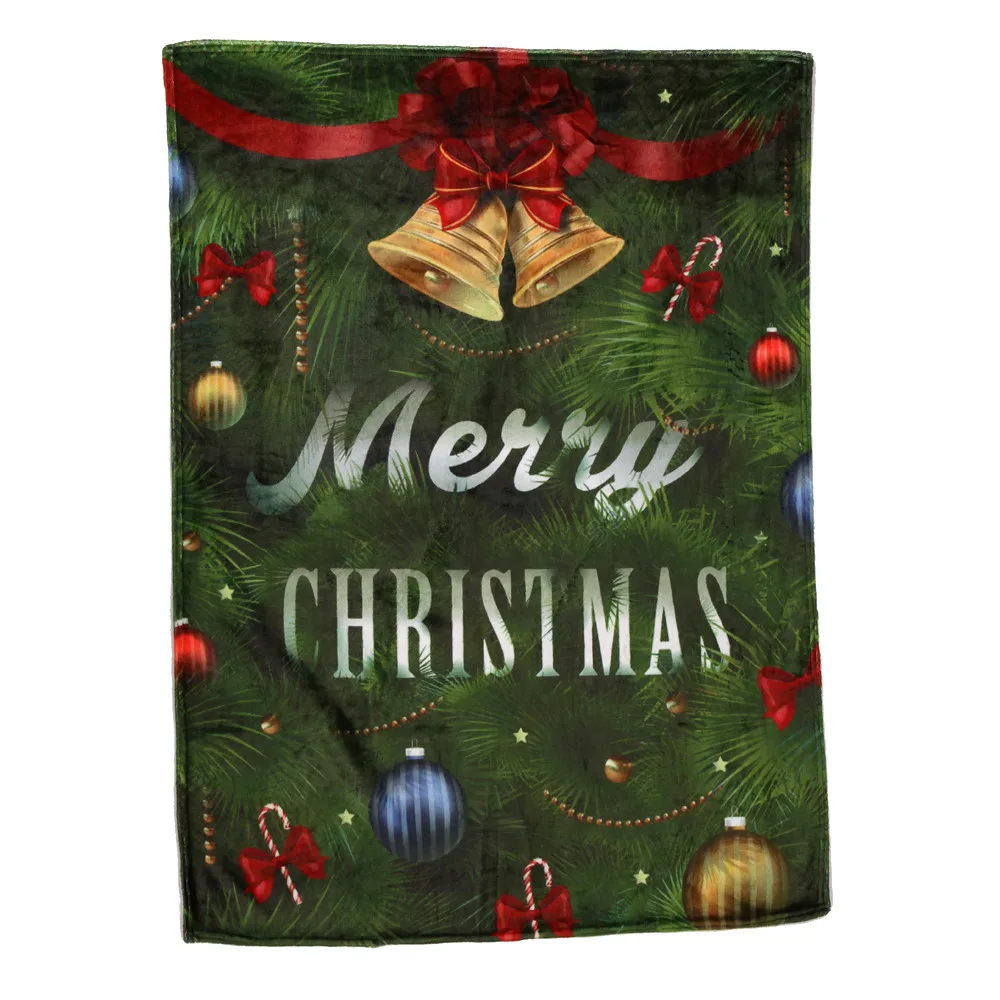 OUNEED рождественские одеяла из фланелевой ткани диван кровать одеяло 150x200 см светильник толстый chanical мыть пледы теплое одеяло#45 - Цвет: H