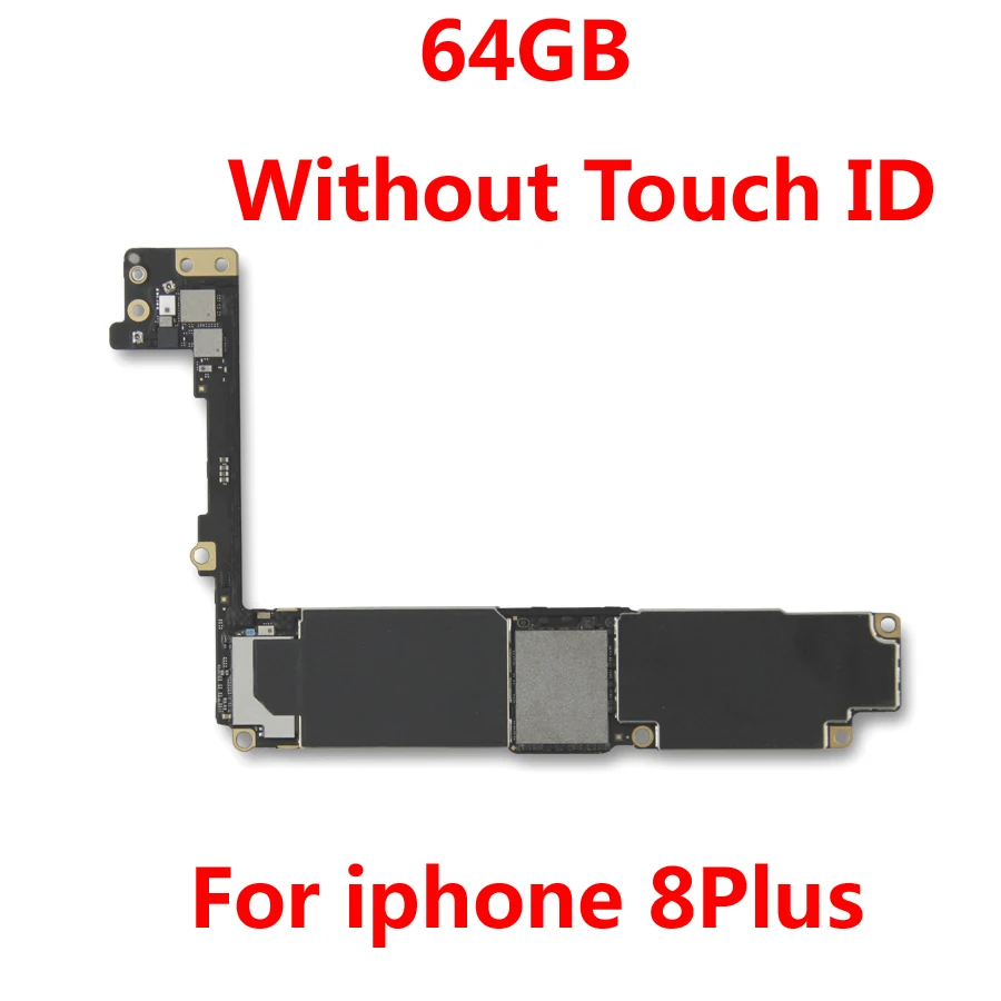 64GB - NO Touch ID Для iphone 8 Plus 8 Plus оригинальная материнская плата с/без touch ID 64 Гб 256 ГБ разблокированная материнская плата для Apple A11 cpu система IOS - Цвет: 64GB - NO Touch ID