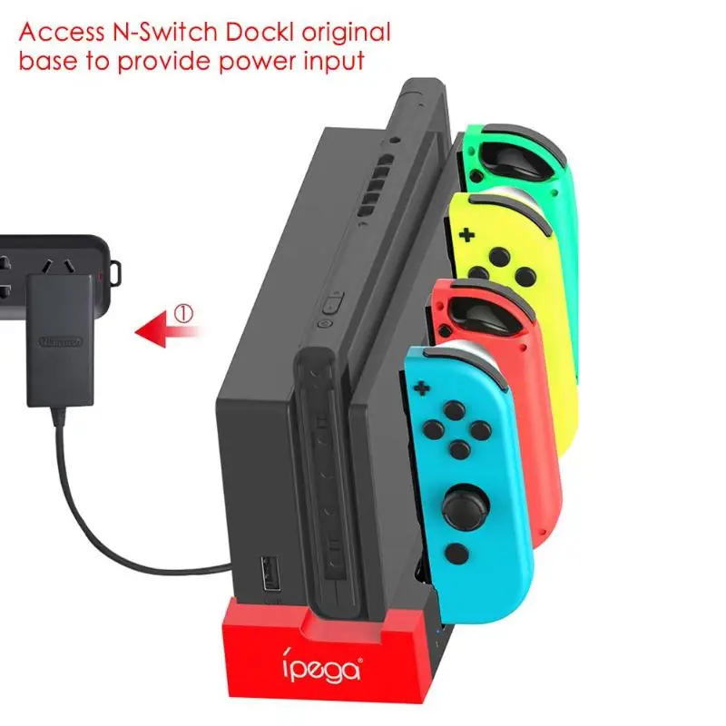 Зарядное устройство для контроллера Nintendo Switch зарядная док станция с индикатором