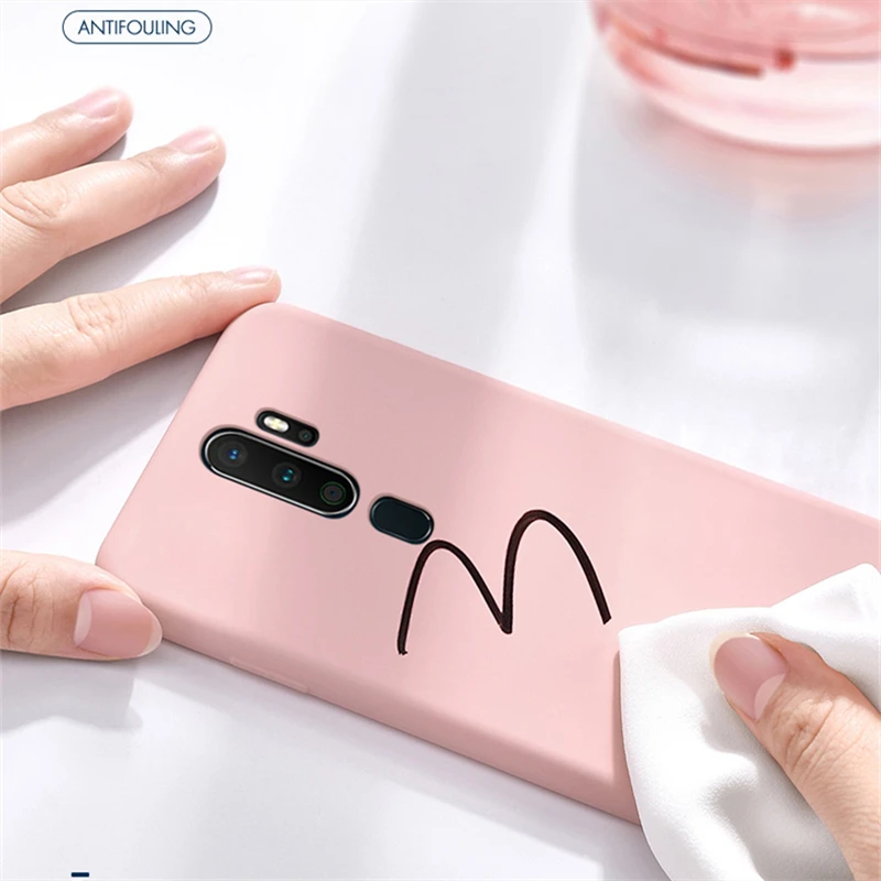 For Oppo A9 2020 Case Rubber Liquid Silicone Shell Shockproof Armor Bumper Soft Case For Oppo A9 Case Cover For Oppo A9 2020 Phone Case Covers Aliexpress