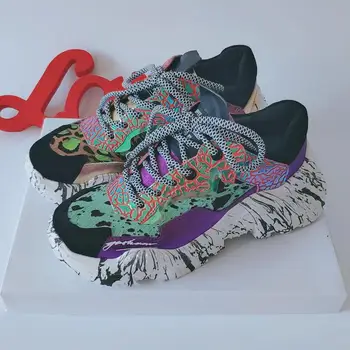 

High Quality Women Sneakers Shoes Woman Flat Shoes Vulcanized Shoes Leather Platform 2019 Spring New Matching Camouflage W341