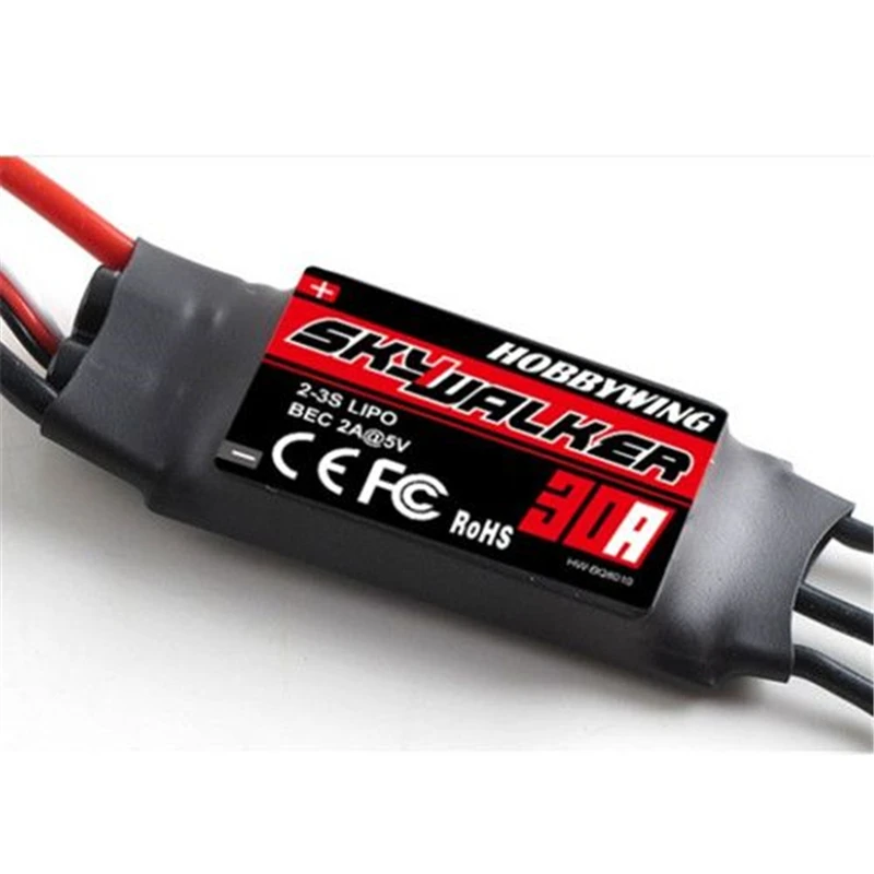 

Hobbywing SKYWALKER 2-3S LiPo :5V,2A Series Brushless 30A High Quality & Reliability Electric Speed Control ESC