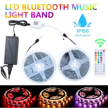 

Bluetooth LED Strip Lights Colorful Color Changing Lamp Tape Used For Party Bedroom Flexible Ribbon Waterproof RGB LED Light