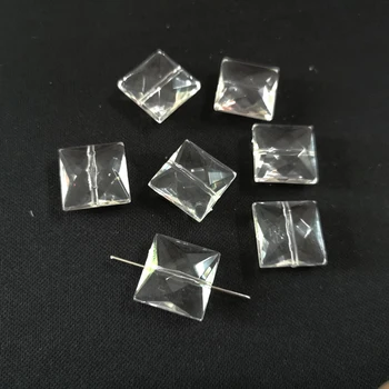 

Newest 18mm*18mm*9mm 220pcs/lot Clear Faceted Acrylic Square Beads / Jewelry Accessories/ Finding DIY Beads