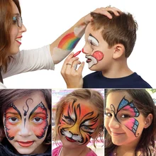 

18 Colors Face Body Painting Crayons Washable Color Pens for Kids Crafting Party Decoration