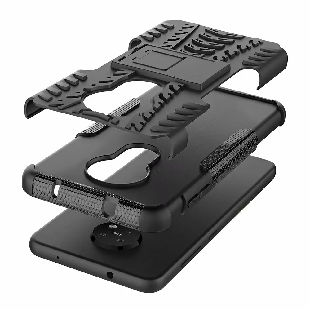Жесткие чехлы для Nokia 6,2/Nokia 7,2+ Гибридный резиновый мягкий гелевый Чехол для телефона из закаленного стекла