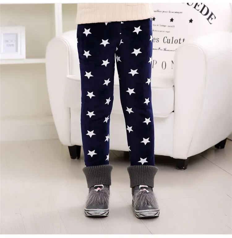 3 Layers Children Pants Winter Girls Leggings Thicken Leggings For Kids 2-8 Years Girl Leggins Velvet Baby Trousers Clothing