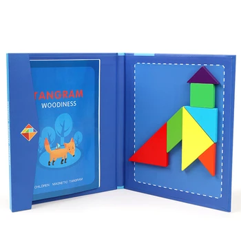 

Magnetic Tangram Intelligence Puzzle Toy Early Education Puzzle Toys For Kindergarten Boys And Girls