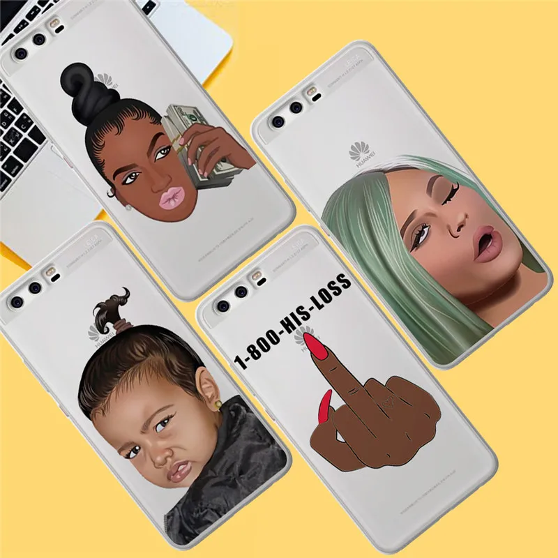 

Kimoji money girl For Huawei Mate 9 10 20 P8 P9 P10 P20 P30 P Smart Lite Plus Pro phone Case Cover Coque Etui funda fashion capa