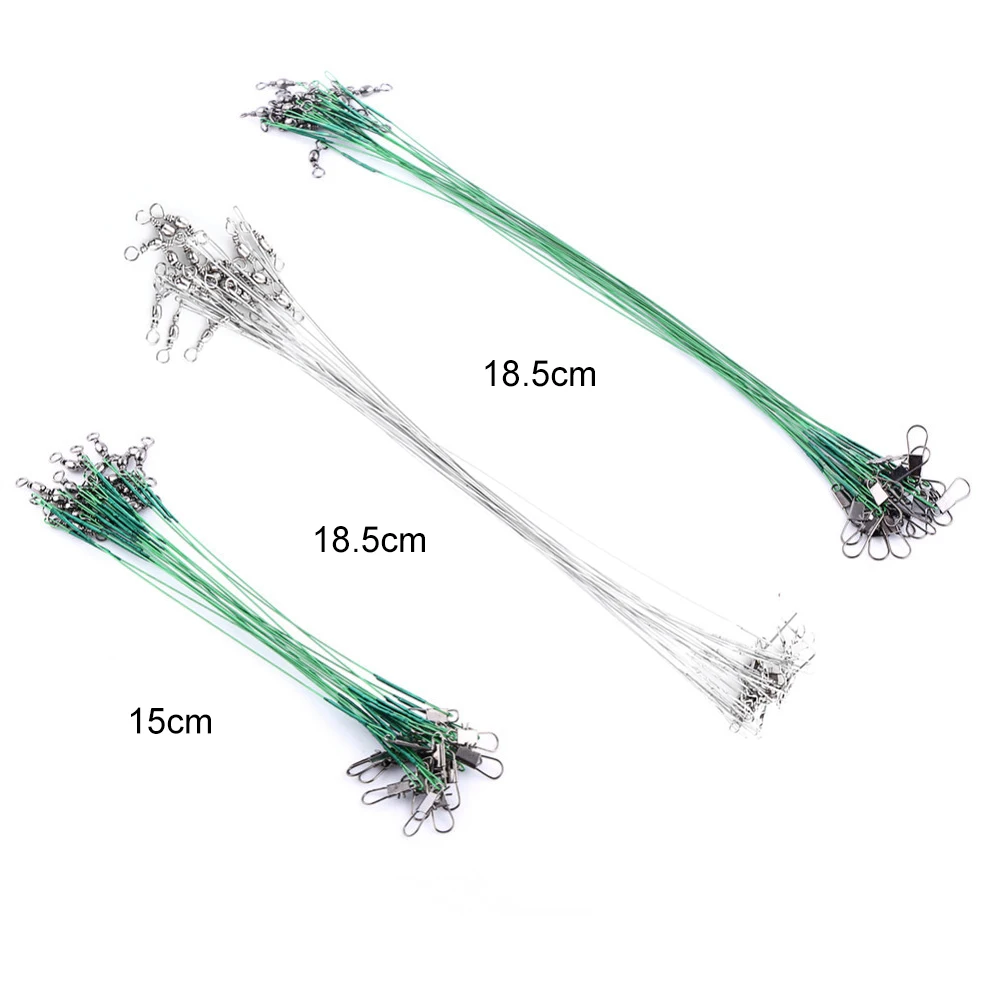 

2020 Fishing Line Wire Leaders Fishing Gear Accessories Connector Copper Swivel Fishing Line Wire Leaders with Swivels and Snaps