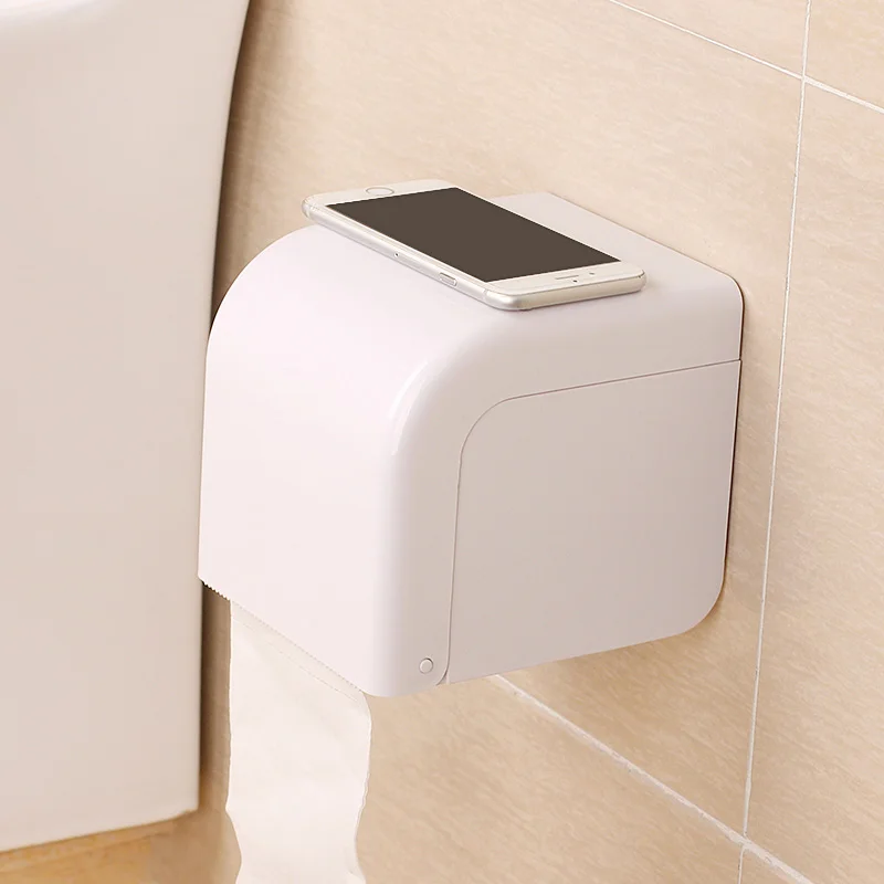 

Paper roll paper punch-free multi-function hand tray toilet toilet tissue box toilet paper tray waterproof paper rack LO4202