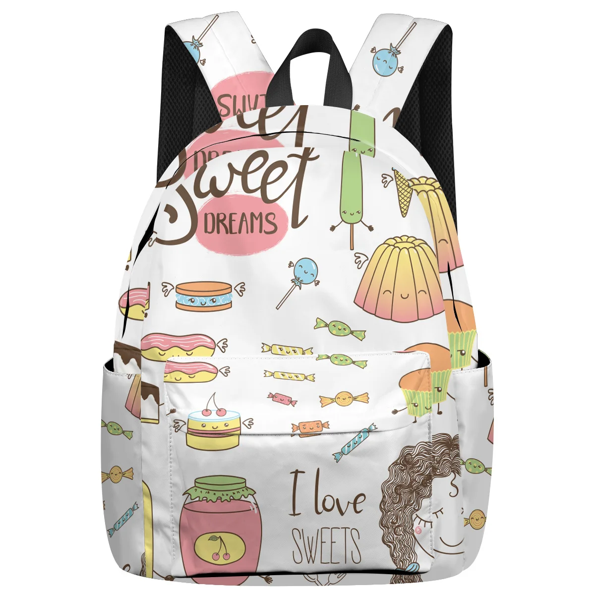 

WHEREISART I Love Sweet Dream Backpacks Laptop With Usb Charging Port Multipurpose Daypacks Outdoor Activities Laptop Backpacks