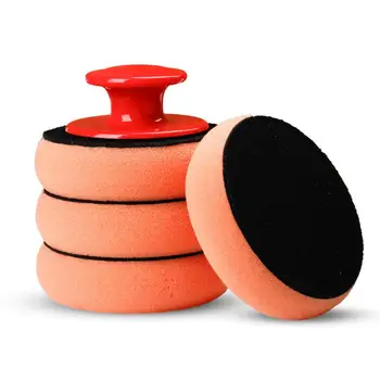

Car Wax 5-piece Set Of Car Polish Sponge Durable Dual-use Automobile Wash Polishing Pad Manual Home Cleaning Tool Accesories