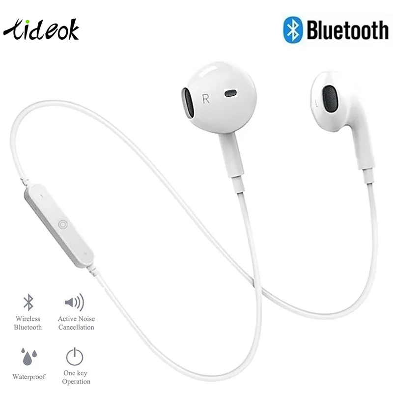 

Sport Neckband Wireless Earphone Music Noise Cancelling Headset Handsfree Stereo In-Ear with Mic For All Phone Huawei Xiaomi