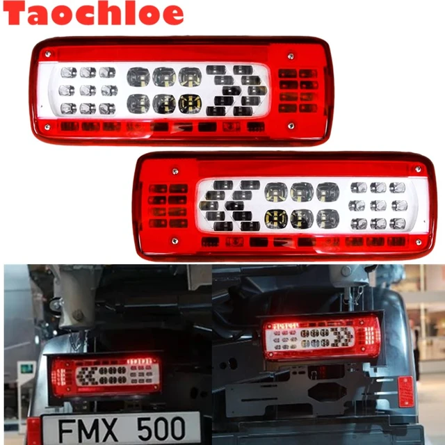 1 Pair 24V led truck tail lamp for volvo truck FMX 500 led tail